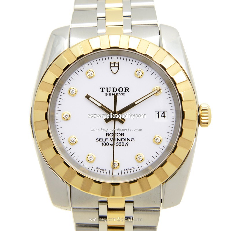 Tudor CLASSIQUE 21013-62583-10DI-WT Automatic Gold & Steel White