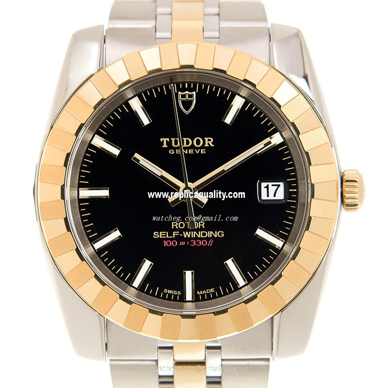 Tudor CLASSIC 21013-62583-BK Automatic 18kt Gold & Steel Black