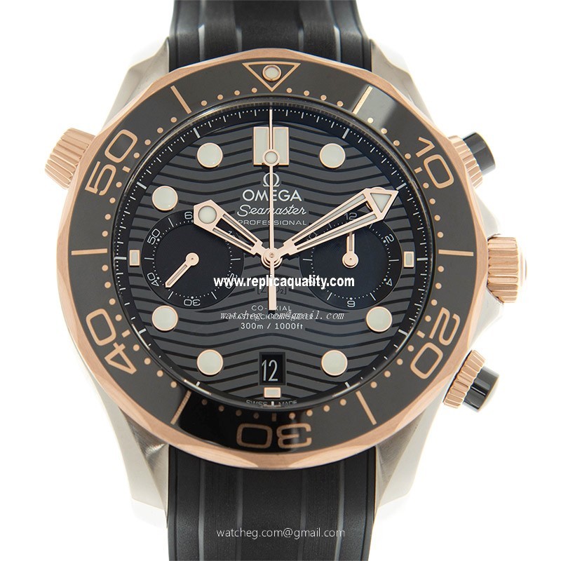 Omega SEAMASTER 210.22.44.51.01.001  Automatic 18kt Rose Gold & Steel Black