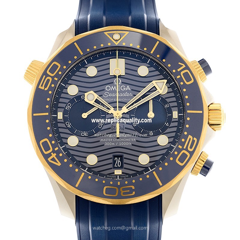Omega SEAMASTER 210.22.44.51.03.001 Automatic 18kt Gold & Steel Blue