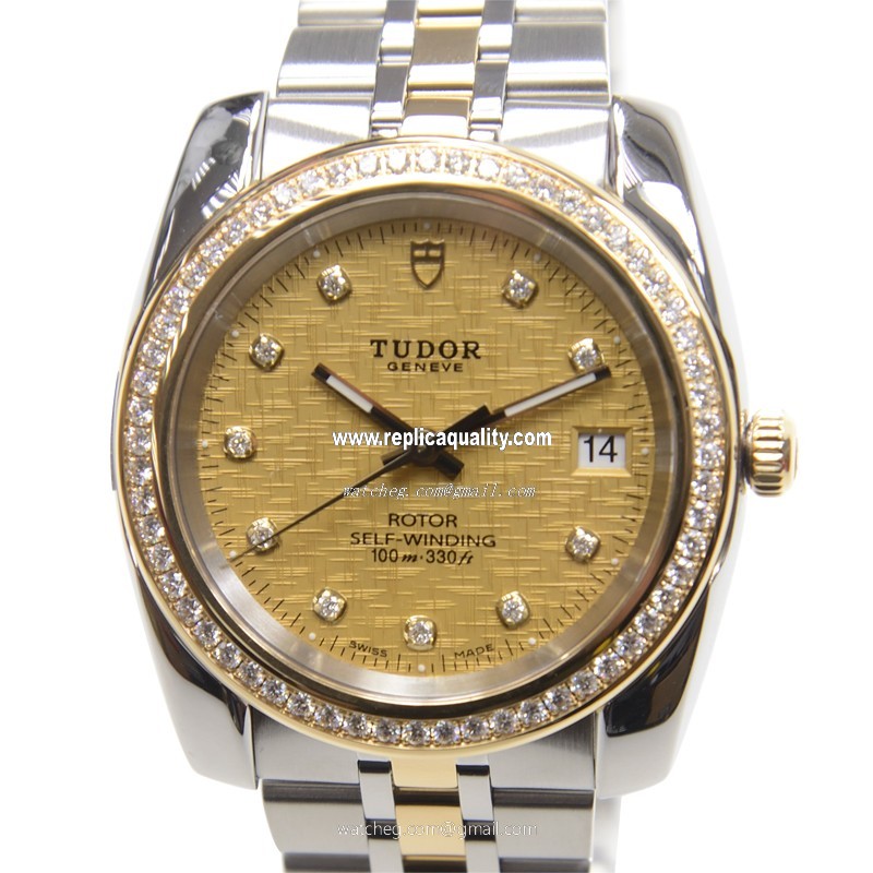 Tudor CLASSIQUE 21023-65583-10DI-CHCL Automatic Gold & Steel Gold