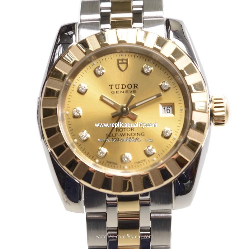Tudor CLASSIC 22013-62543-10DI-CH Automatic 18kt Gold & Steel Gold