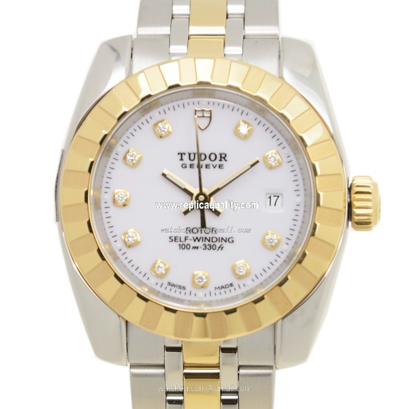 Tudor CLASSIQUE 22013-62543-10DI-WT Automatic Gold & Steel White