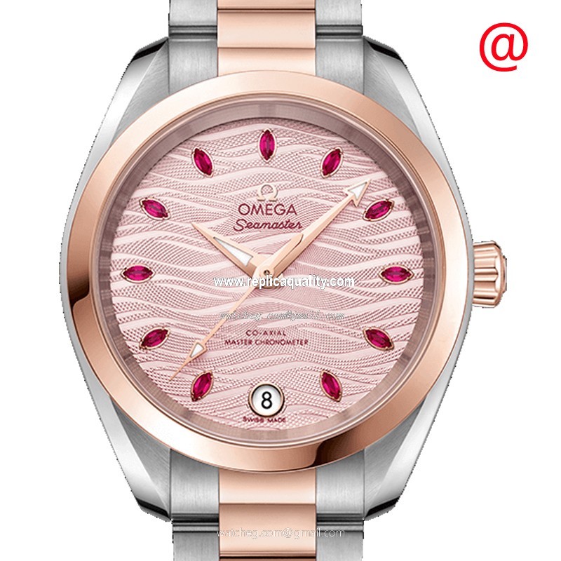 Omega SEAMASTER 220.20.34.20.60.001 Automatic 18kt Rose Gold & Steel Pink