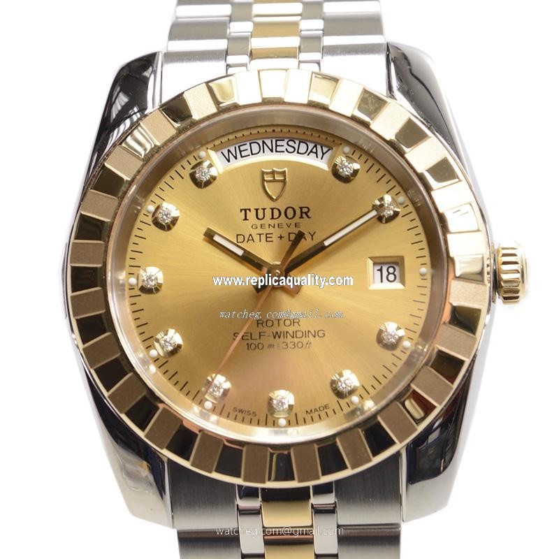 Tudor CLASSIC 23013-62113-10DI-CH Automatic 18kt Gold & Steel Gold