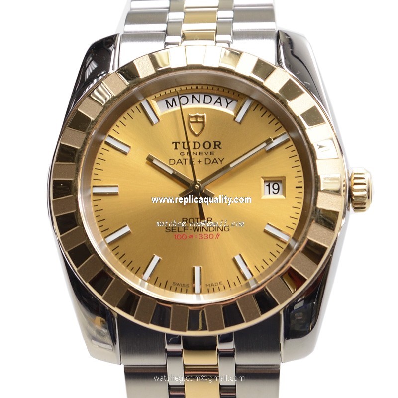 Tudor CLASSIC 23013-62113-CH Automatic 18kt Gold & Steel Gold