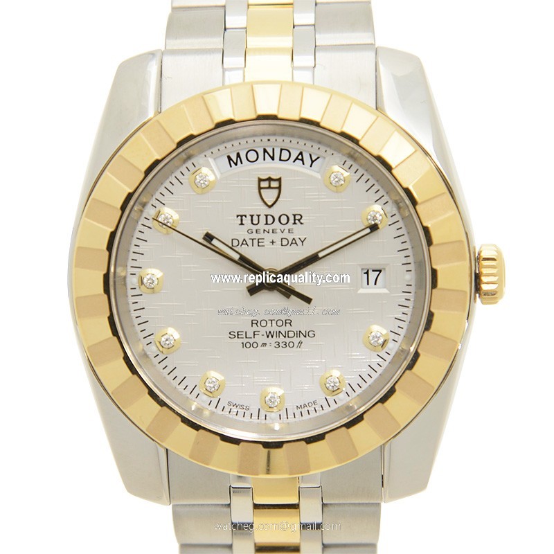 Tudor CLASSIQUE 23013-62113-10DI-WTCL Automatic 18kt Gold & Steel Silvery & White