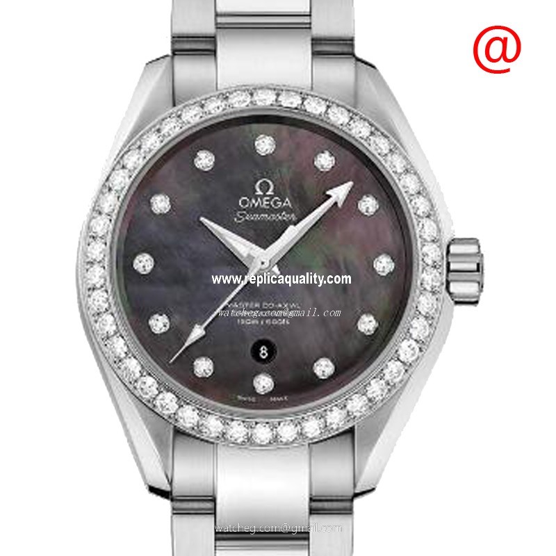 Omega SEAMASTER 231.15.34.20.57.001 Automatic Stainless Steel & Diamonds Black