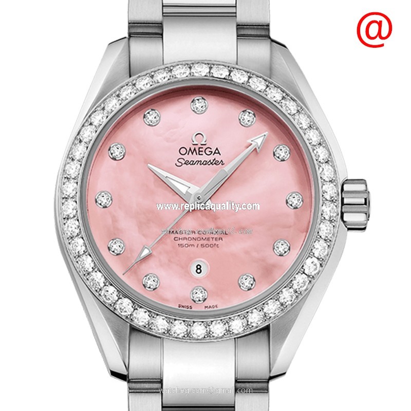 Omega SEAMASTER 231.15.34.20.57.003 Automatic Stainless Steel & Diamonds Pink