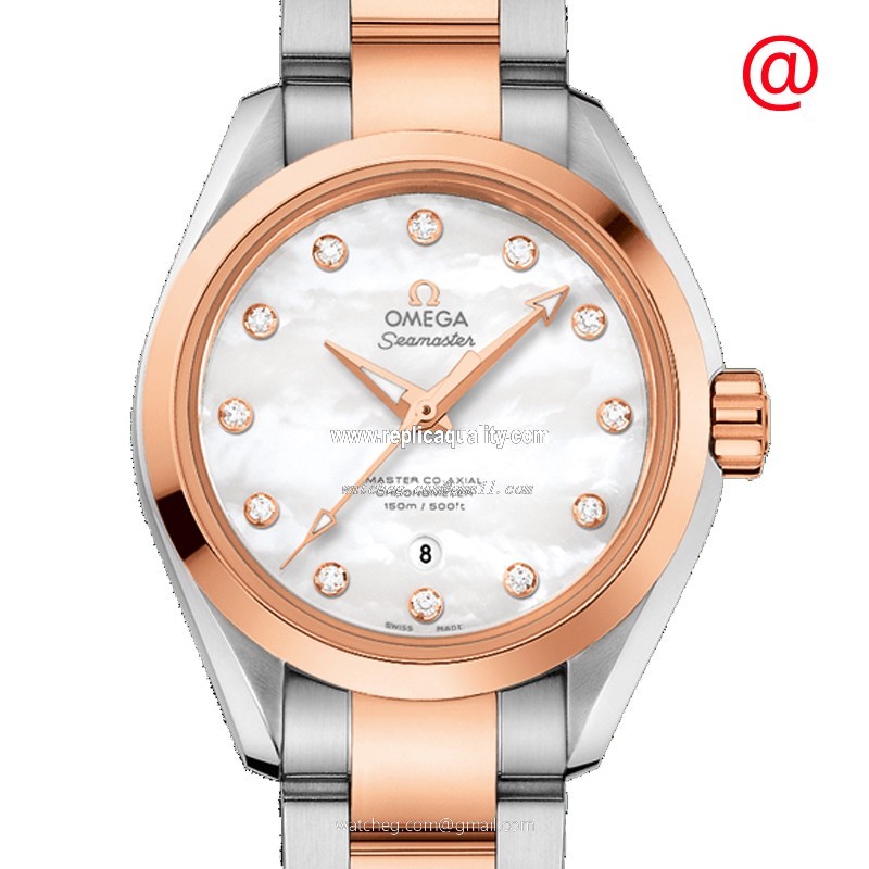 Omega SEAMASTER 231.20.34.20.55.001 Automatic 18kt Rose Gold & Steel White