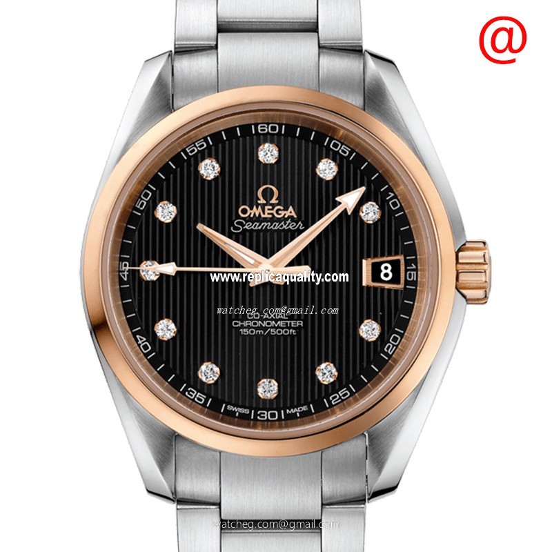 Omega SEAMASTER 231.20.39.21.51.003 Automatic 18kt Rose Gold & Steel Black