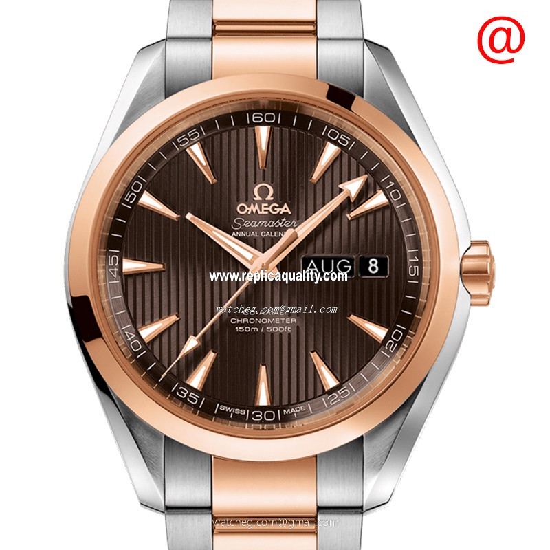 Omega SEAMASTER 231.20.43.22.06.002 Automatic 18kt Rose Gold & Steel Brown