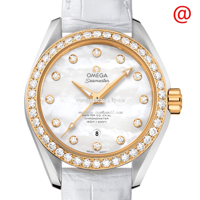 Omega SEAMASTER 231.28.34.20.55.004 Automatic 18kt Gold & Diamond & Steel White