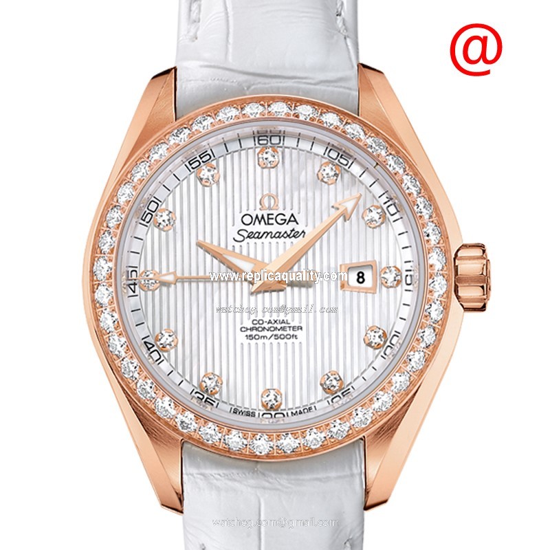 Omega SEAMASTER 231.58.34.20.55.002 Automatic 18kt Rose Gold & Diamonds White