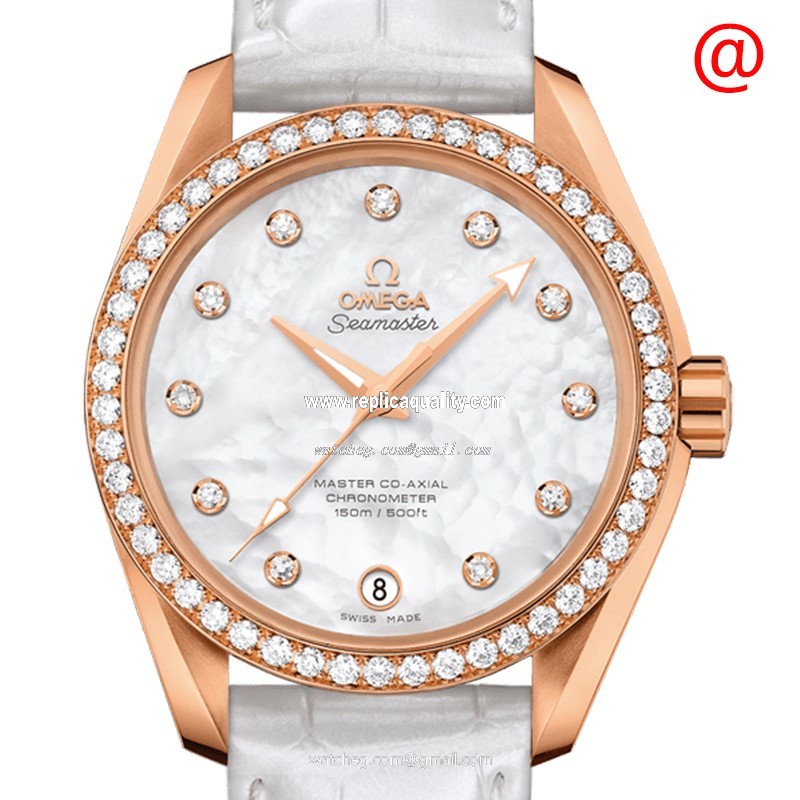 Omega SEAMASTER 231.58.39.21.55.001 Automatic 18kt Rose Gold & Diamonds White