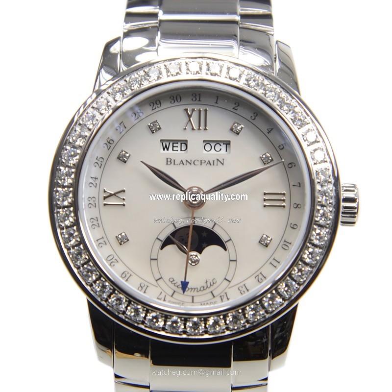 Blancpain WOMEN 2360-4691A-71 Automatic Stainless Steel & Diamonds White