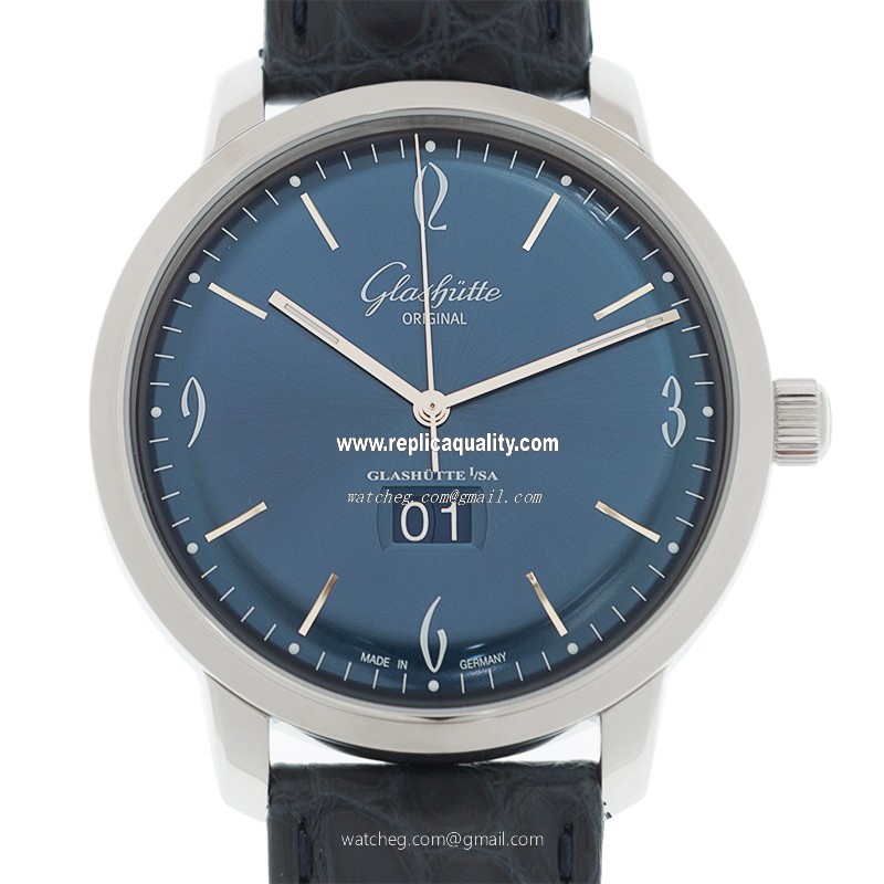 Glashutte SENATOR SIXTIES 2-39-47-06-02-04 Automatic Stainless Steel Blue