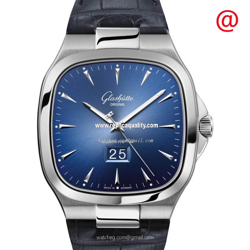 Glashutte RETRO COLLECTION 2-39-47-13-12-04 Automatic Stainless Steel Blue