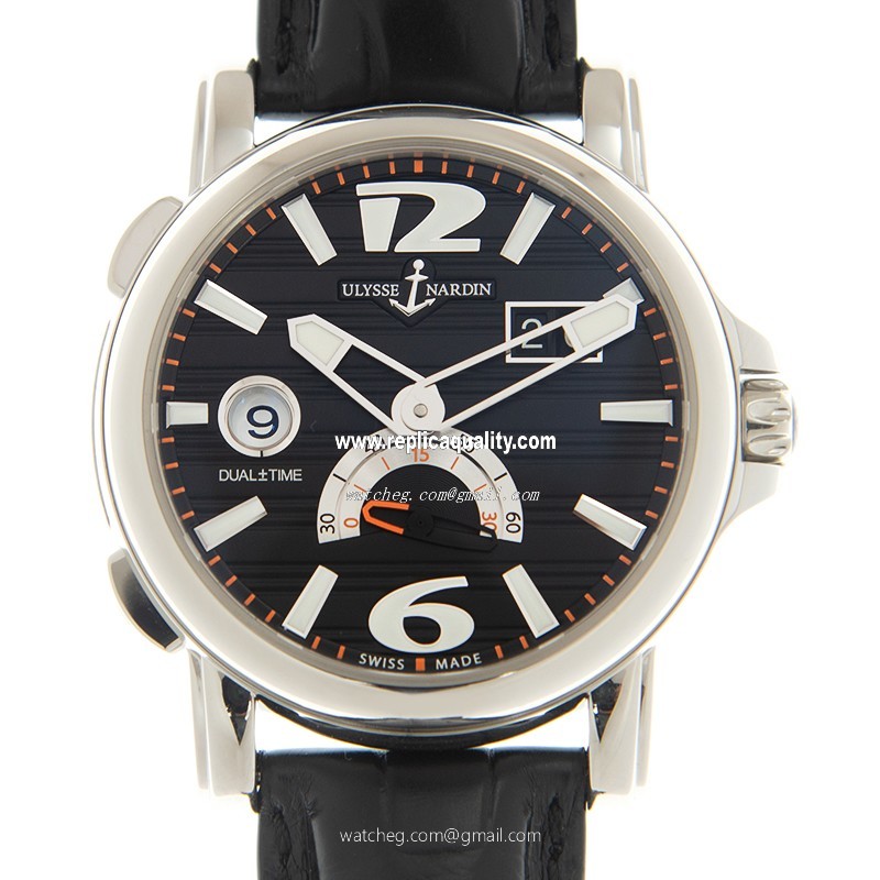 Ulysse Nardin DUAL TIME 243-55/62 Automatic Stainless Steel Black