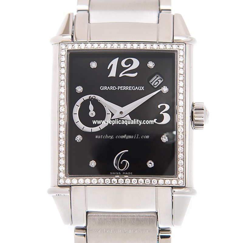 Girard Perregaux VINTAGE 1945 25932D11A661-11A Automatic Stainless Steel & Diamonds Black