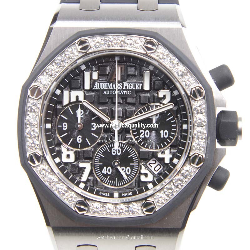 Audemars Piguet ROYAL OAK OFFSHORE 26048SK.ZZ.D002CA.01 Automatic Stainless Steel & Diamonds Black