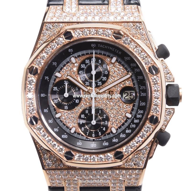 Audemars Piguet ROYAL OAK 26067OR.ZZ.D002CR.01 Automatic 18kt Rose Gold & Diamonds Gold