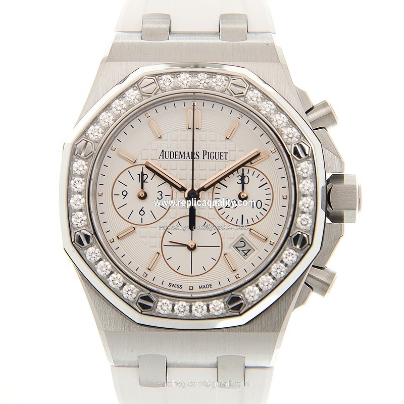 Audemars Piguet ROYAL OAK OFFSHORE 26144ST.ZZ.D010CA.01 Automatic Stainless Steel & Diamonds White