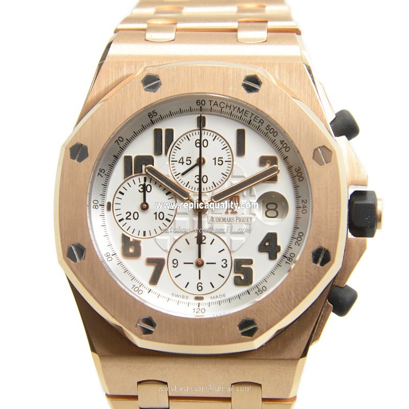 Audemars Piguet ROYAL OAK OFFSHORE 26170OR.OO.1000OR.01 Automatic 18kt Rose Gold Silver