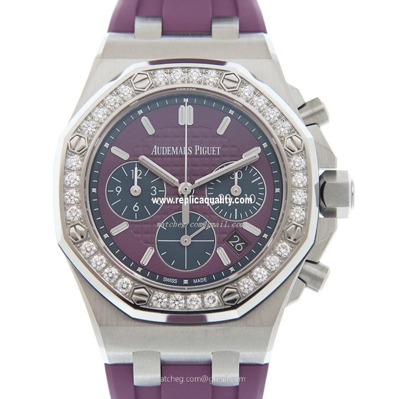 Audemars Piguet ROYAL OAK OFFSHORE 26231ST.ZZ.D075CA.01 Automatic Stainless Steel & Diamonds Purple