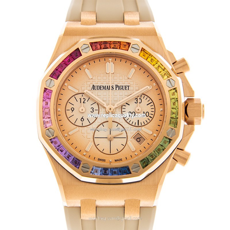 Audemars Piguet ROYAL OAK OFFSHORE 26236OR.YY.D085CA.01 Automatic 18kt Rose Gold & Sapphire Gold