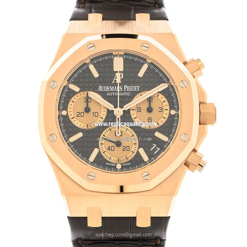 Audemars Piguet  26239OR.OO.D821CR.01 Automatic 18kt Rose Gold Brown 