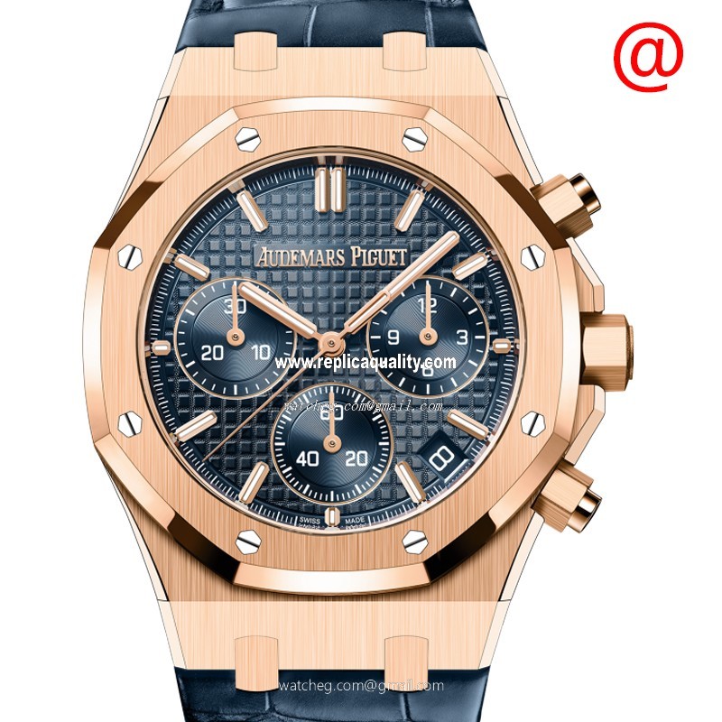 Audemars Piguet  26240OR.OO.D315CR.01 Automatic 18kt Rose Gold Blue 