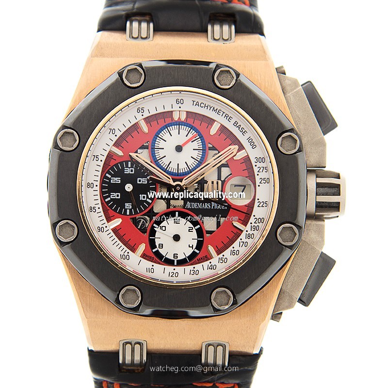 Audemars Piguet MILLENARY 26284RO.OO.D002CR.01 Automatic 18kt Rose Gold & Steel Red