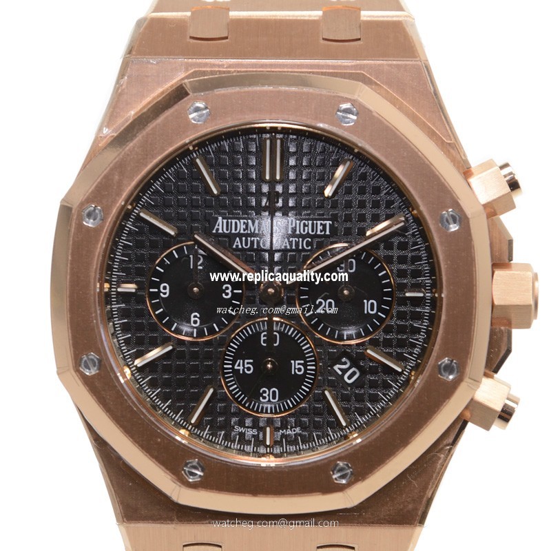 Audemars Piguet ROYAL OAK 26320OR.OO.1220OR.01 Automatic 18kt Rose Gold Black
