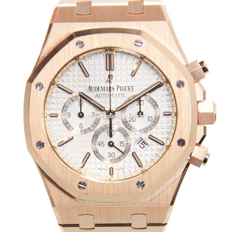 Audemars Piguet ROYAL OAK 26320OR.OO.1220OR.02 Automatic 18kt Rose Gold Silver