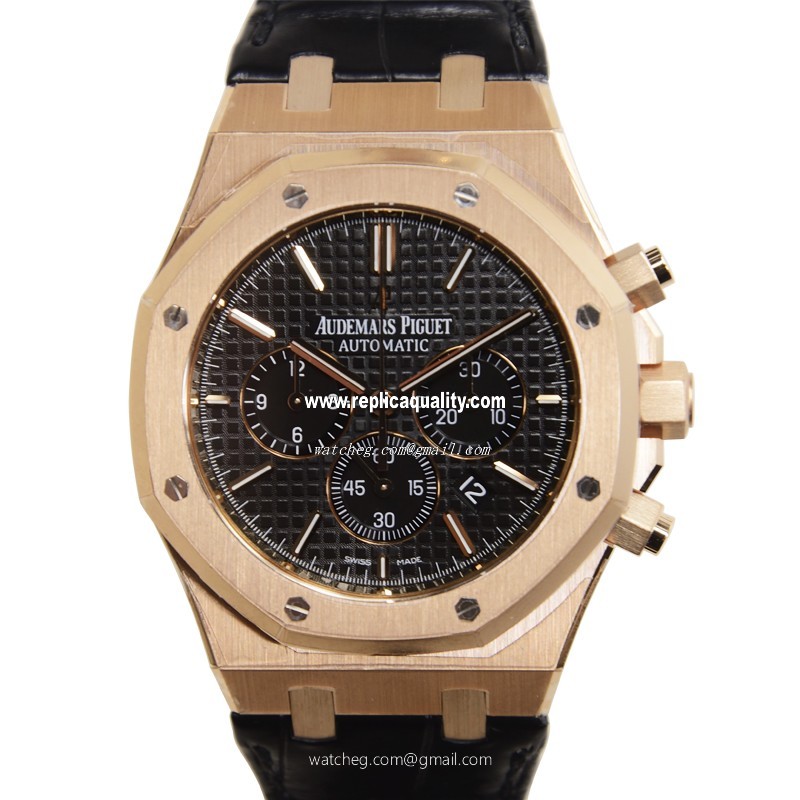 Audemars Piguet ROYAL OAK 26320OR.OO.D002CR.01 Automatic 18kt Rose Gold Black