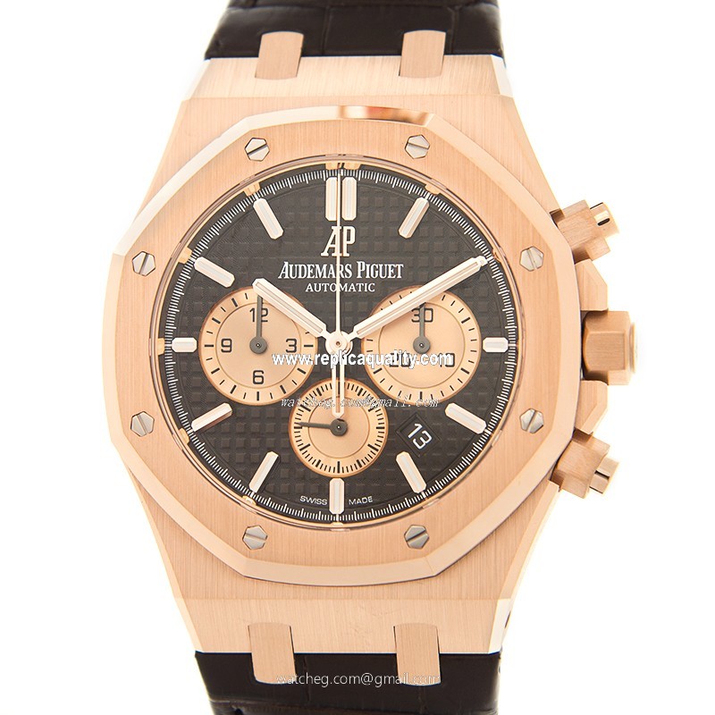 Audemars Piguet ROYAL OAK 26331OR.OO.D821CR.01 Automatic 18kt Rose Gold Dark Brown