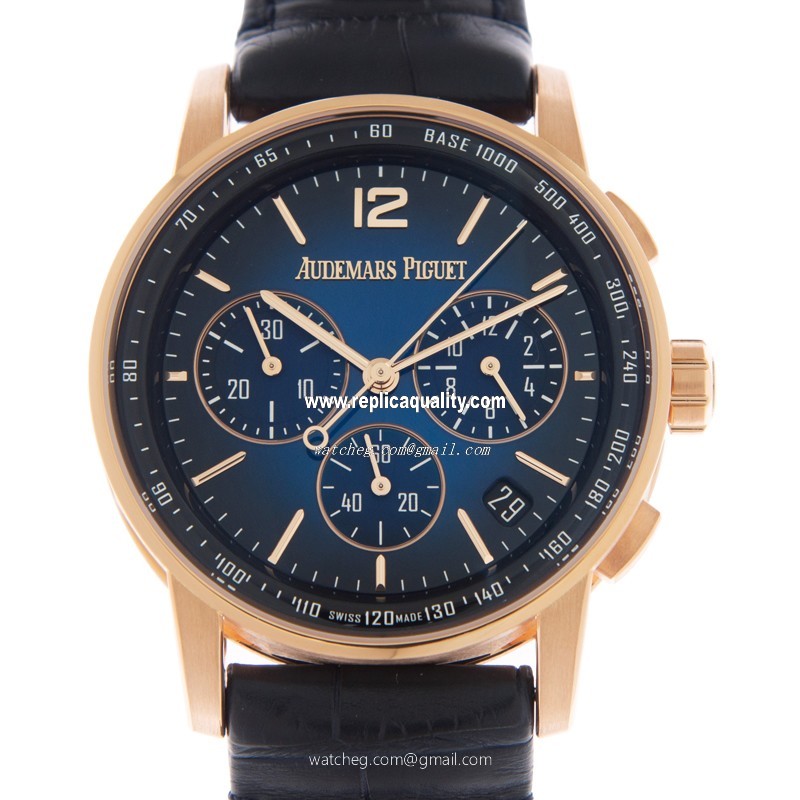 Audemars Piguet CODE 11.59 26393OR.OO.A028CR.01  Automatic 18kt Rose Gold Dark Blue 