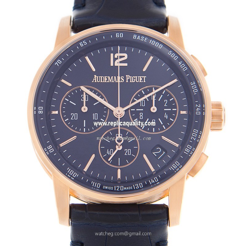 Audemars Piguet CODE 11.59 26393OR.OO.A321CR.01 Automatic 18kt Rose Gold Blue 