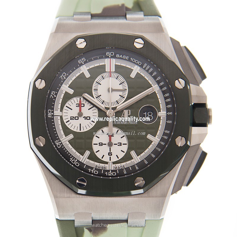 Audemars Piguet ROYAL OAK OFFSHORE 26400SO.OO.A055CA.01 Automatic Ceramic & Steel Green