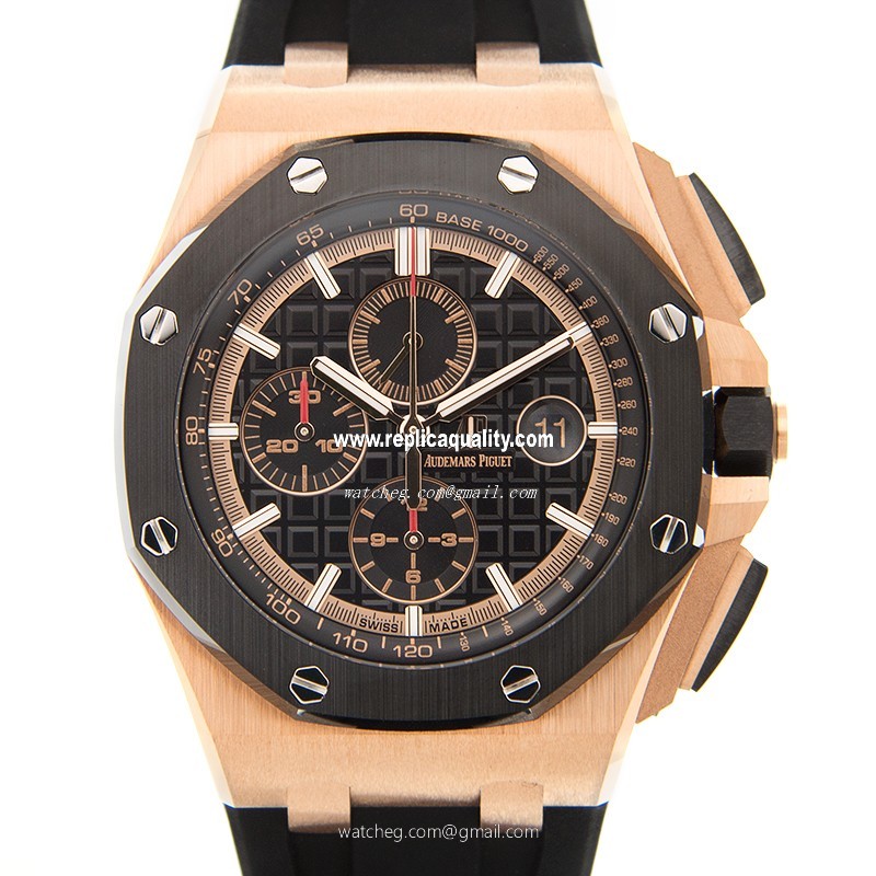 Audemars Piguet ROYAL OAK OFFSHORE 26401RO.OO.A002CA.02 Automatic 18kt Rose Gold Black