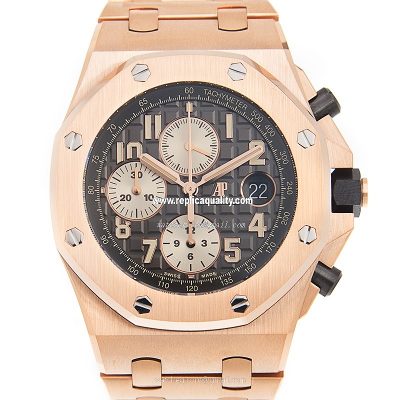 Audemars Piguet ROYAL OAK OFFSHORE 26470OR.OO.1000OR.02 Automatic 18kt Rose Gold Gray