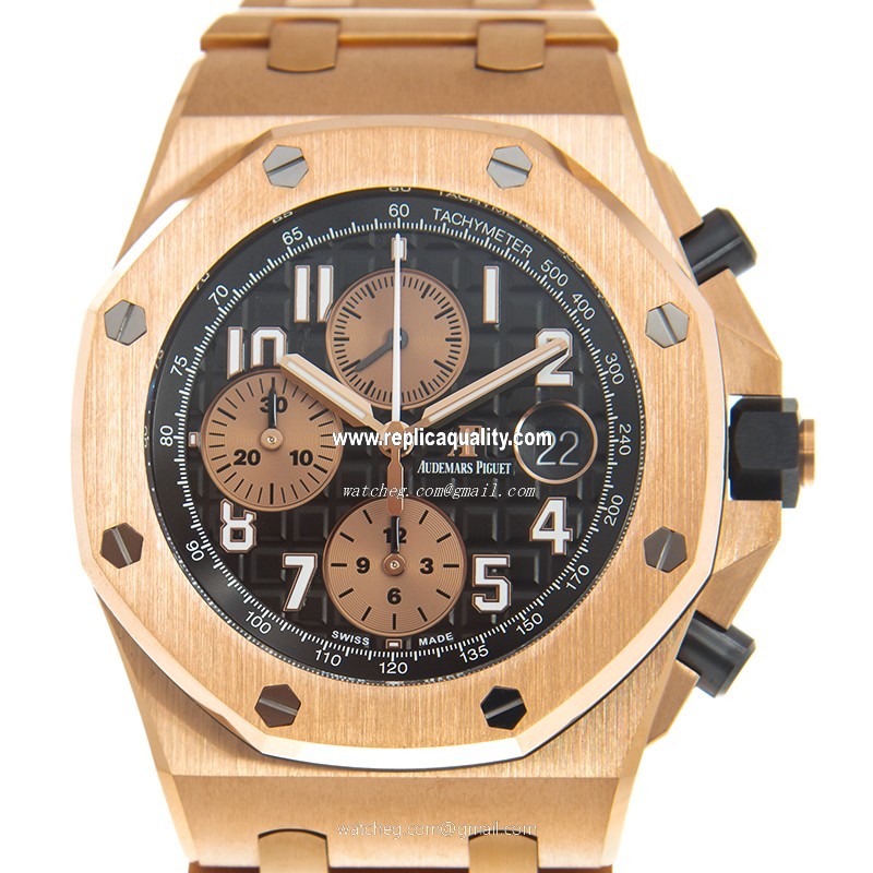 Audemars Piguet ROYAL OAK OFFSHORE 26470OR.OO.1000OR.03 Automatic 18kt Rose Gold Black