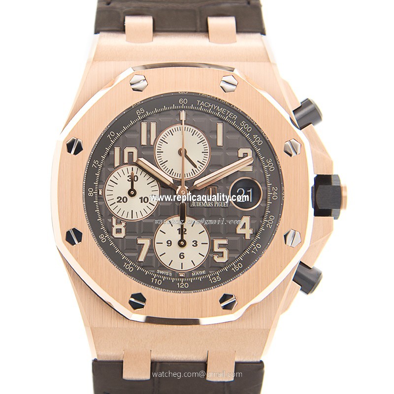 Audemars Piguet ROYAL OAK OFFSHORE 26470OR.OO.A125CR.01 Automatic 18kt Rose Gold Gray