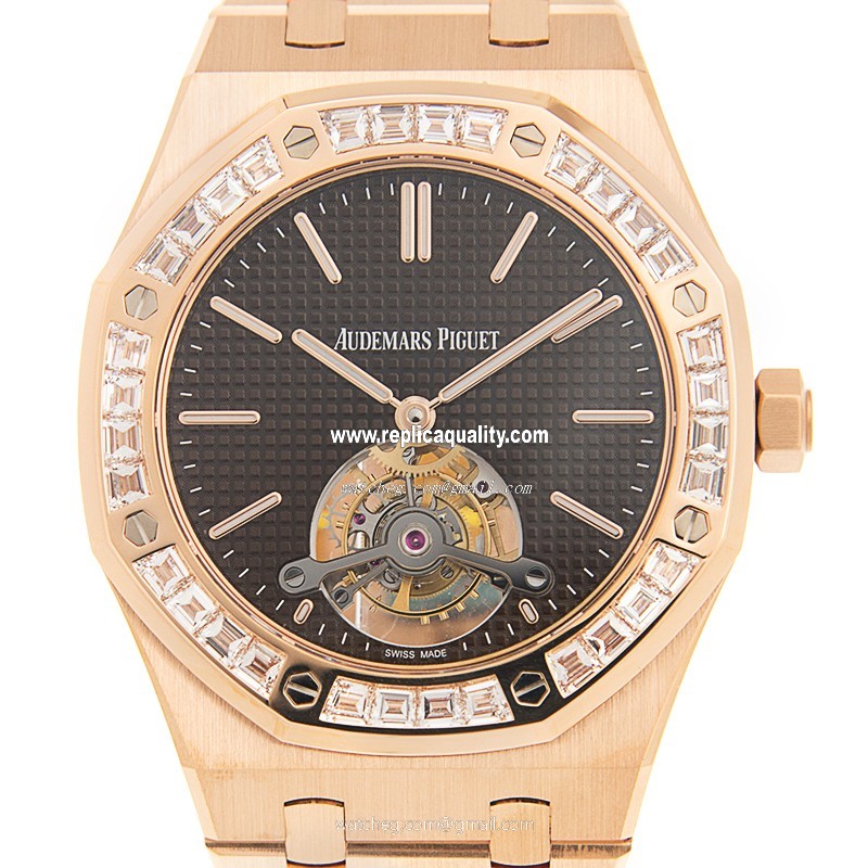 Audemars Piguet ROYAL OAK 26516OR.ZZ.1220OR.01 Manual Wind 18kt Rose Gold & Diamonds Brown 