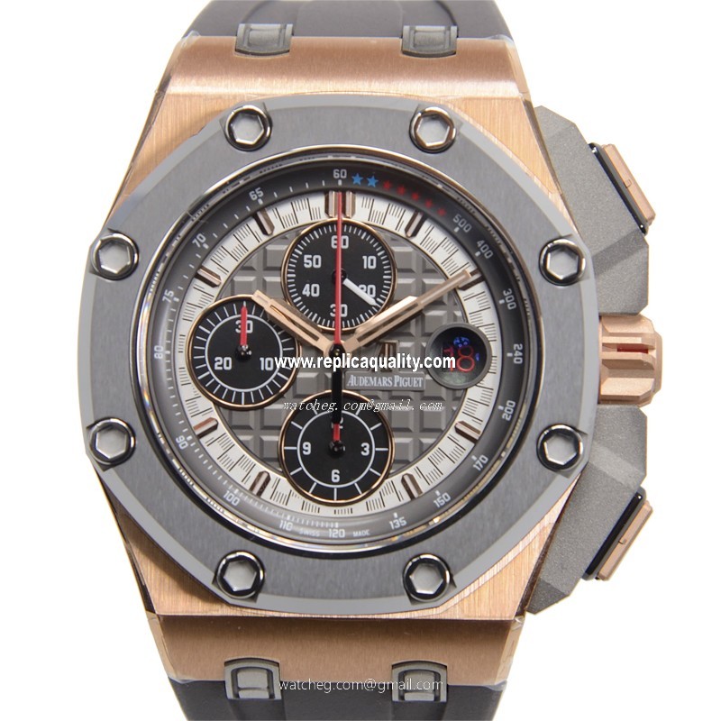 Audemars Piguet ROYAL OAK OFFSHORE 26568OM.OO.A004CA.01 Automatic 18kt Rose Gold & Steel Gray