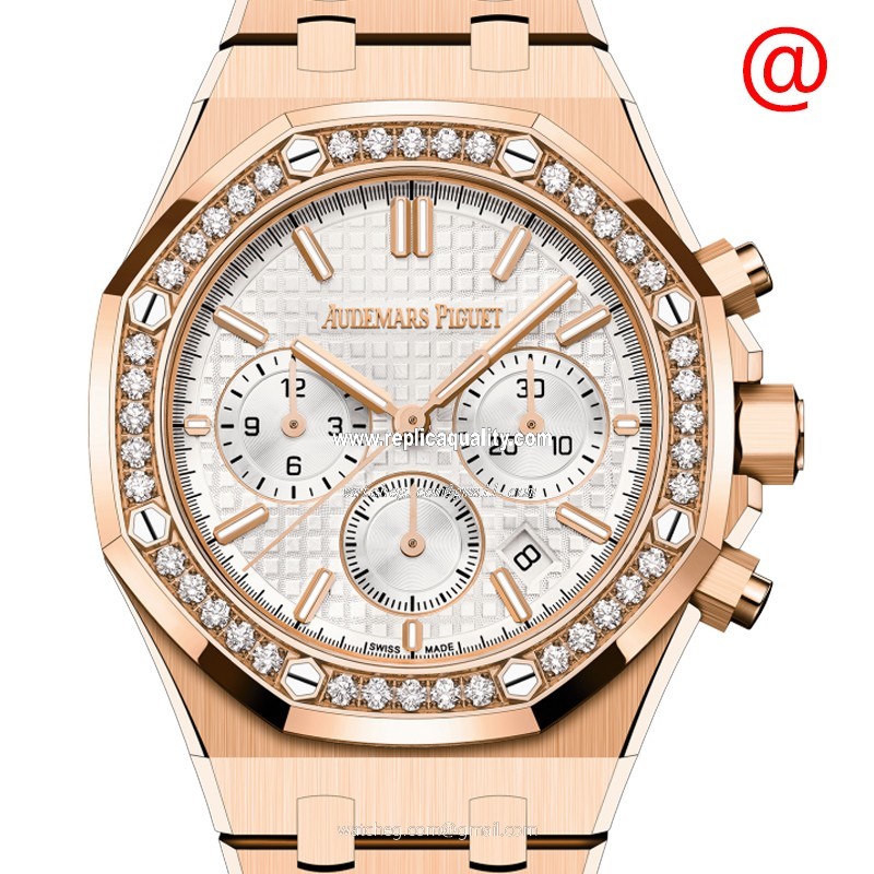 Audemars Piguet ROYAL OAK 26715OR.ZZ.1356OR.01 Automatic 18kt Rose Gold & Diamonds Silver