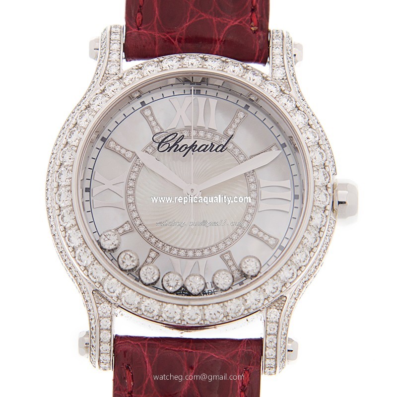 Chopard HAPPY SPORT 274891-1008 Automatic 18kt White Gold & Diamond White