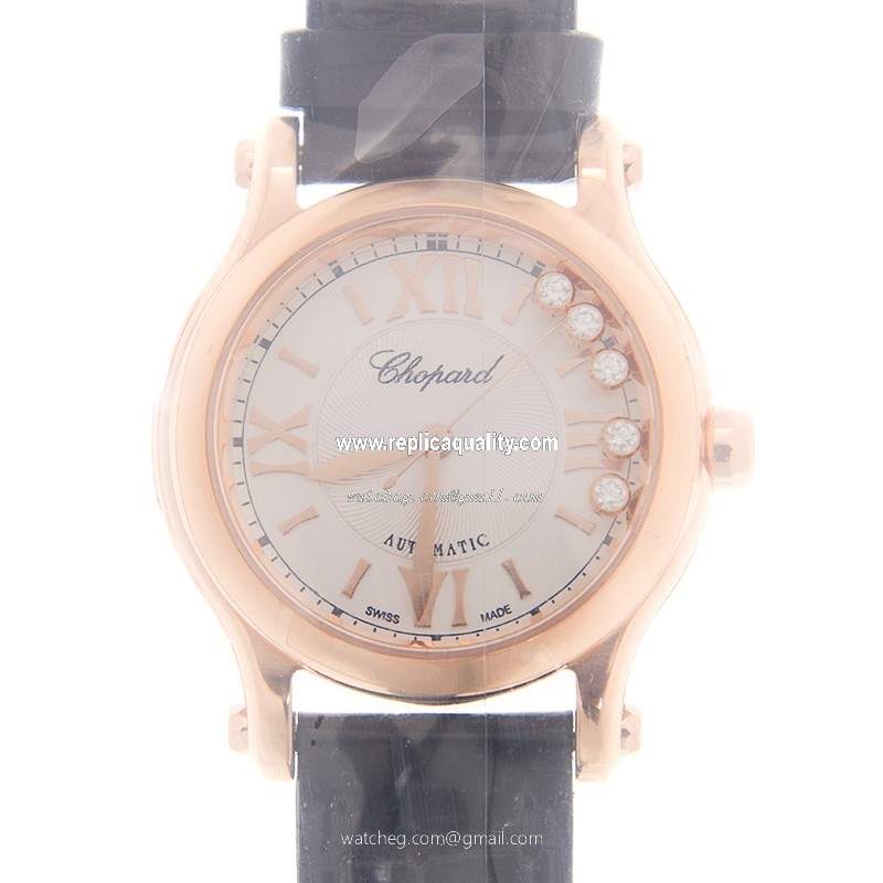 Chopard HAPPY SPORT 274893-5011 Automatic 18kt Rose Gold White