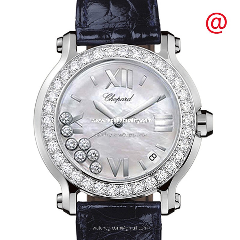 Chopard HAPPY SPORT 278475-3038 Quartz Stainless Steel & Diamonds White